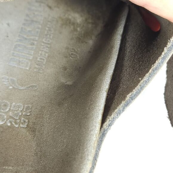 BIRKENSTOCK Women's Arizona Big Buckle US7 EU38 Gray Nubuck Slide Sandals Shoes - Picture 13 of 16